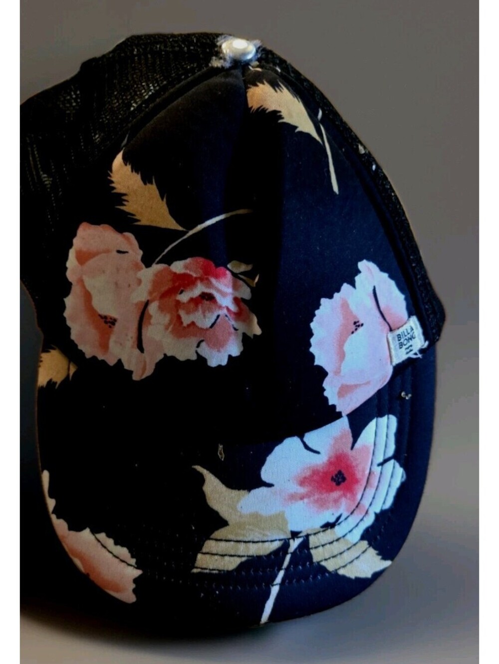 Billabong Hat Cap Snapback Mesh Foam Trucker Womens Floral Flower One Size